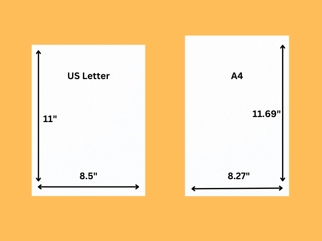 paper size similar to a4 crossword clue