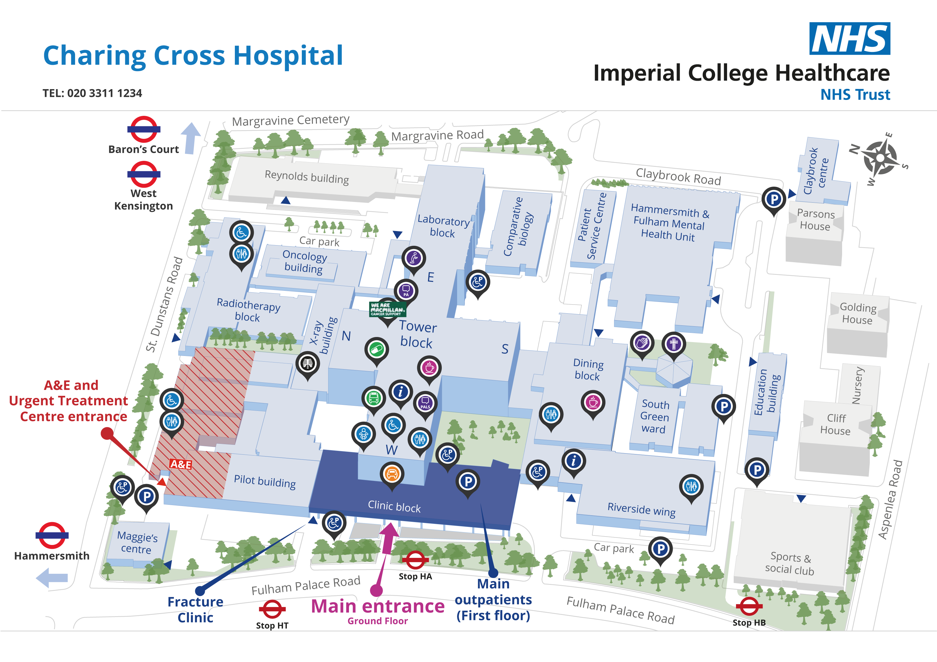 parking near charing cross hospital