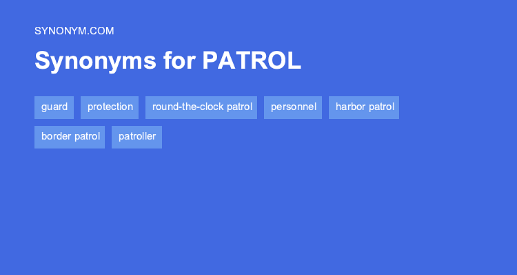 patrol synonym