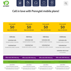 pennytel mobile plans