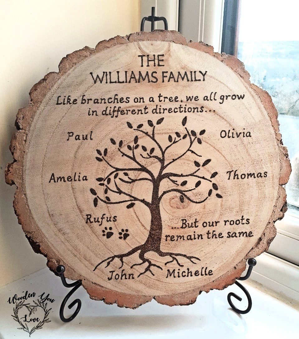 personalised family tree gifts