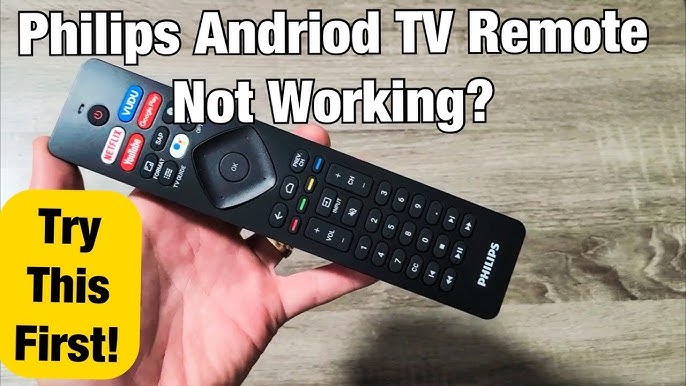 philips tv remote power button not working