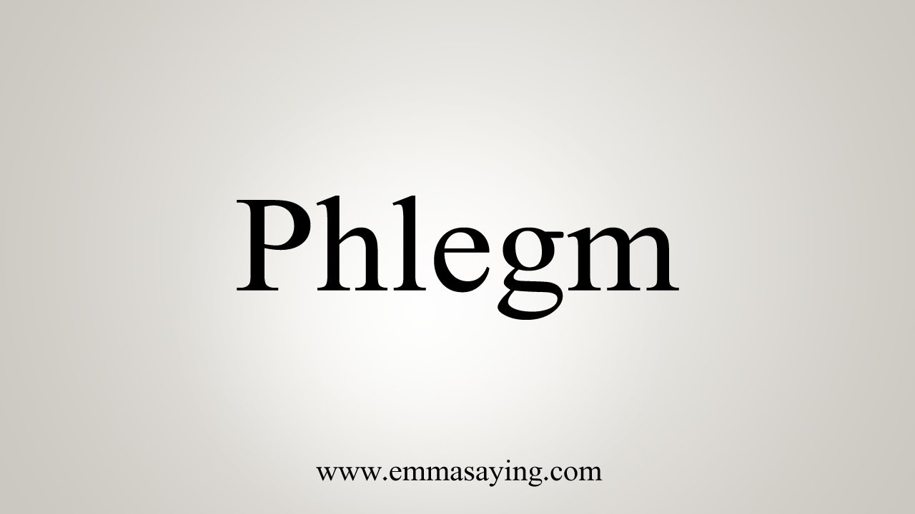 phlegm pronunciation