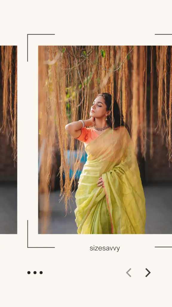 photoshoot poses on saree