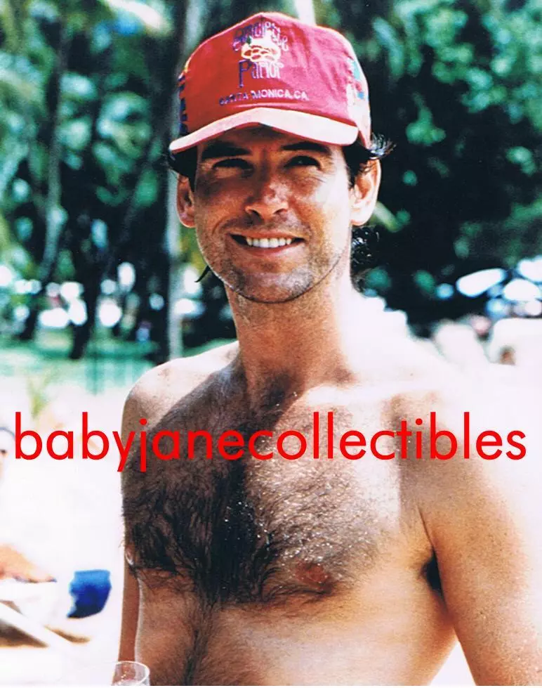 pierce brosnan hairy chest