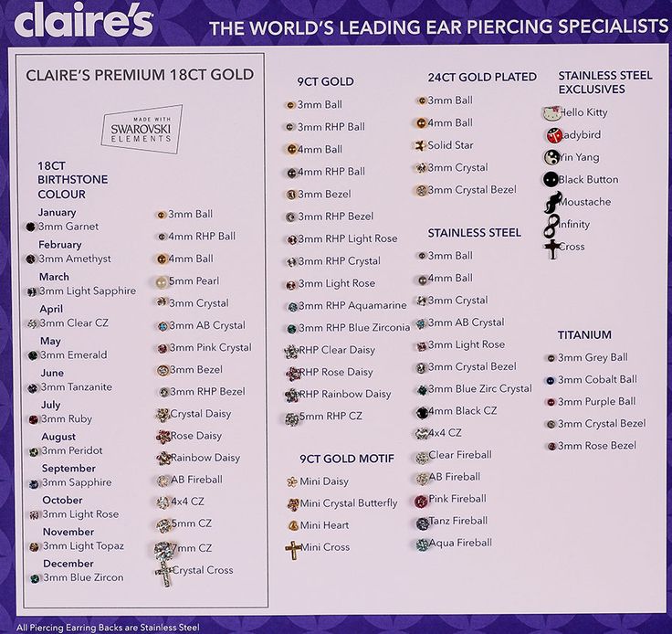 piercings claires