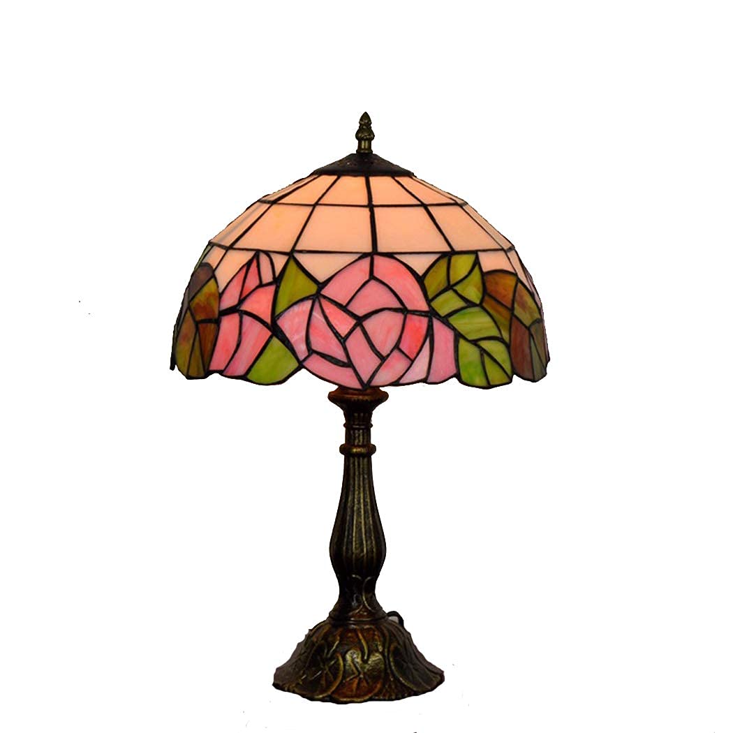 pink rose tiffany lamp