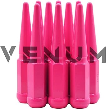 pink spike lug nuts