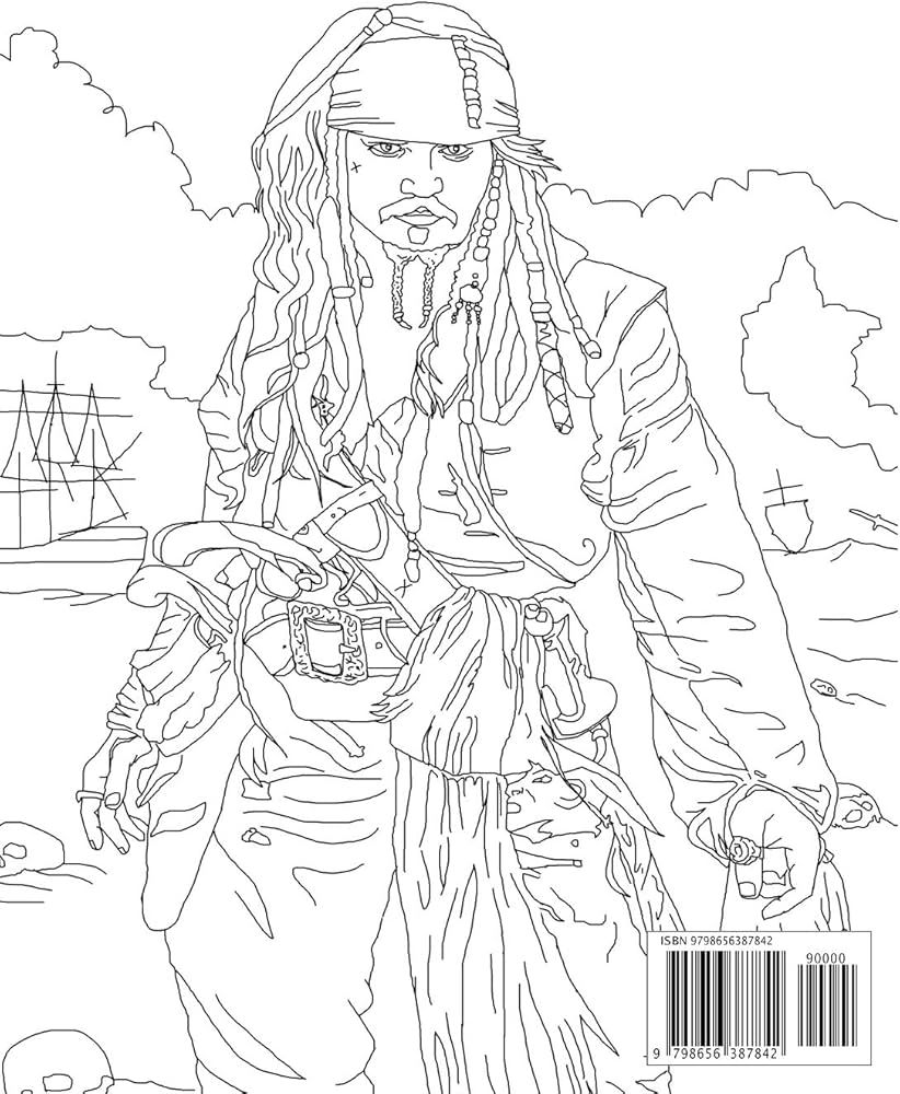 pirates of the caribbean coloring pages