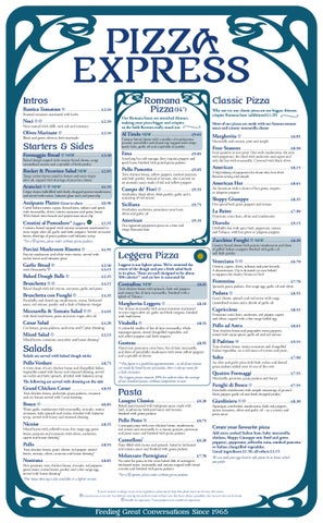 pizza express menu