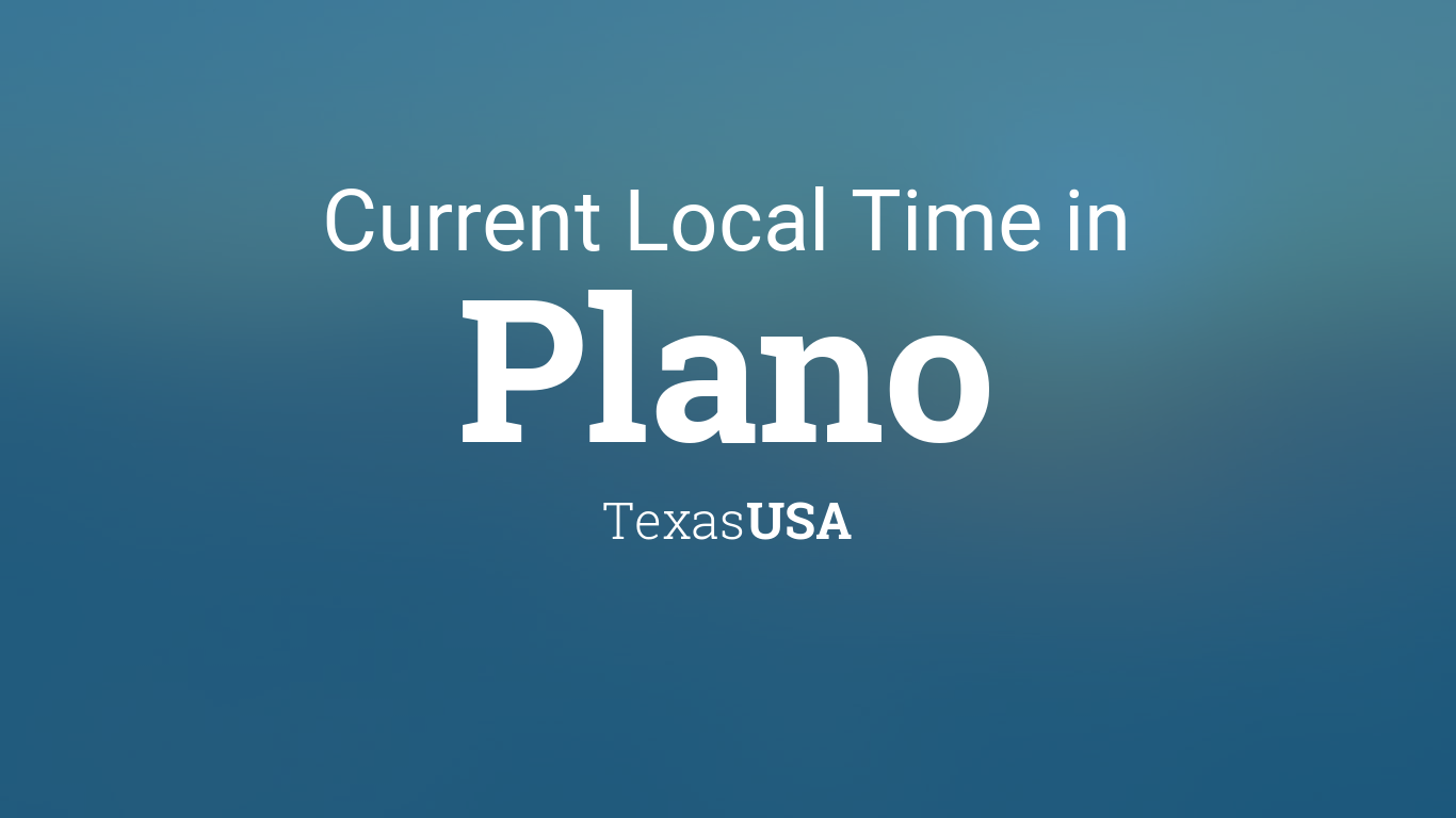 plano texas time zone