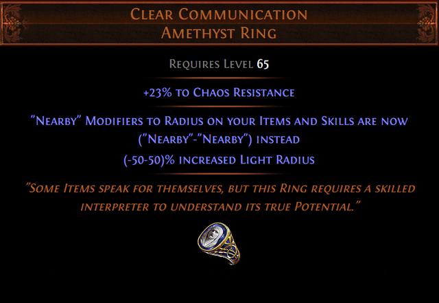 poe unique ring