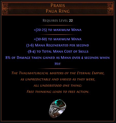 poe unique rings