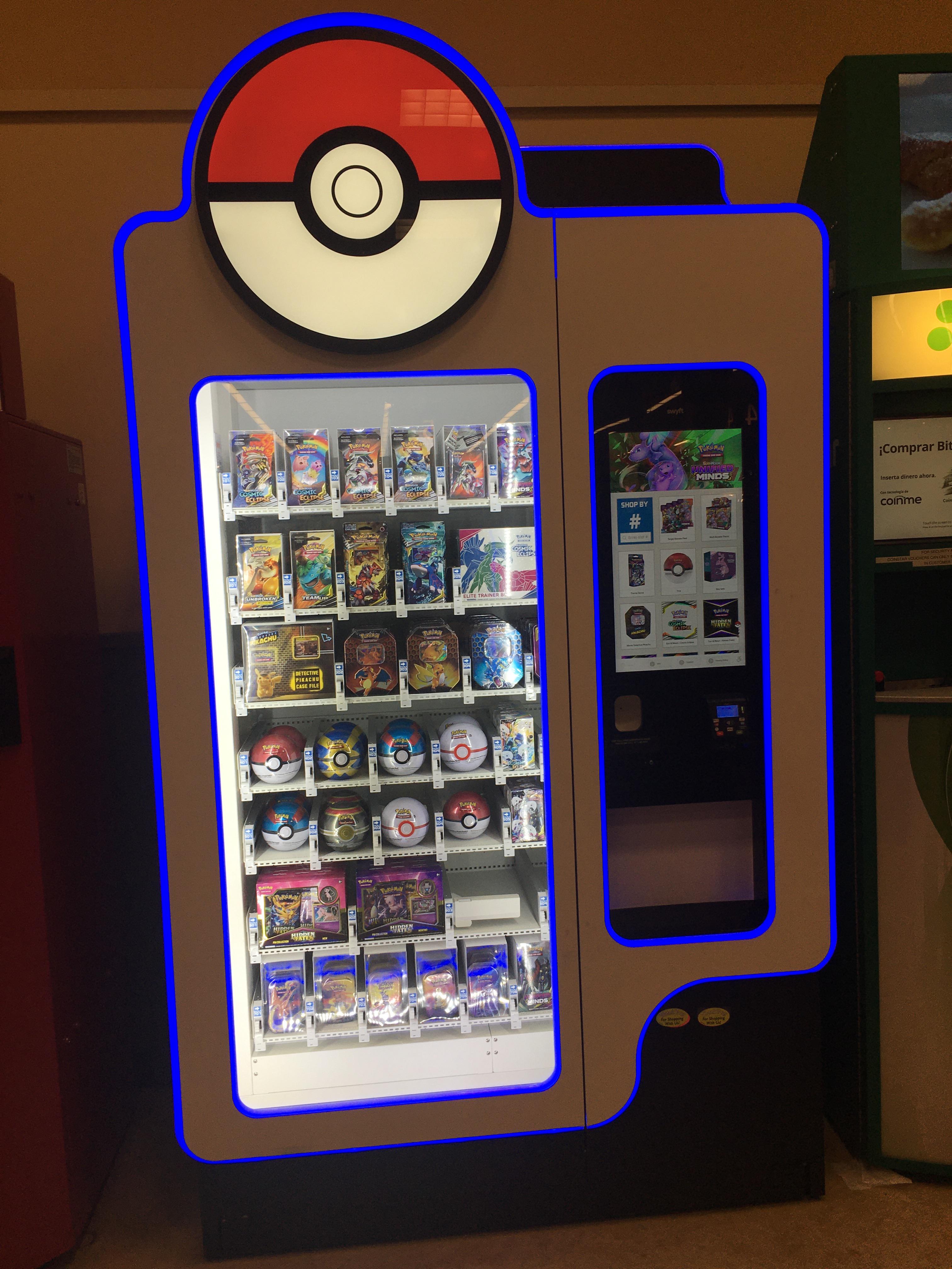 pokemon card vending machine