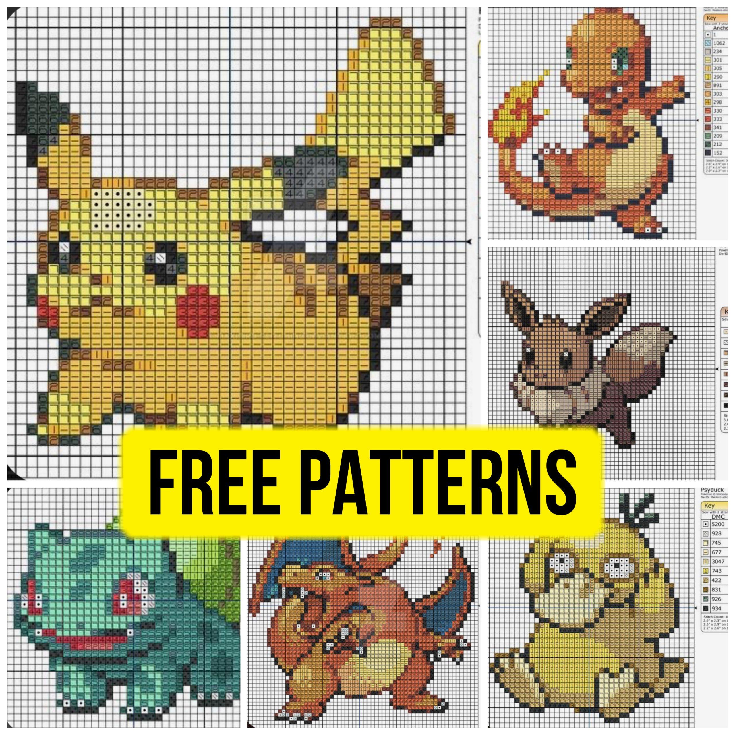 pokemon cross stitch