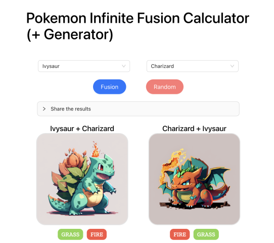 pokemon fusion infinite generator