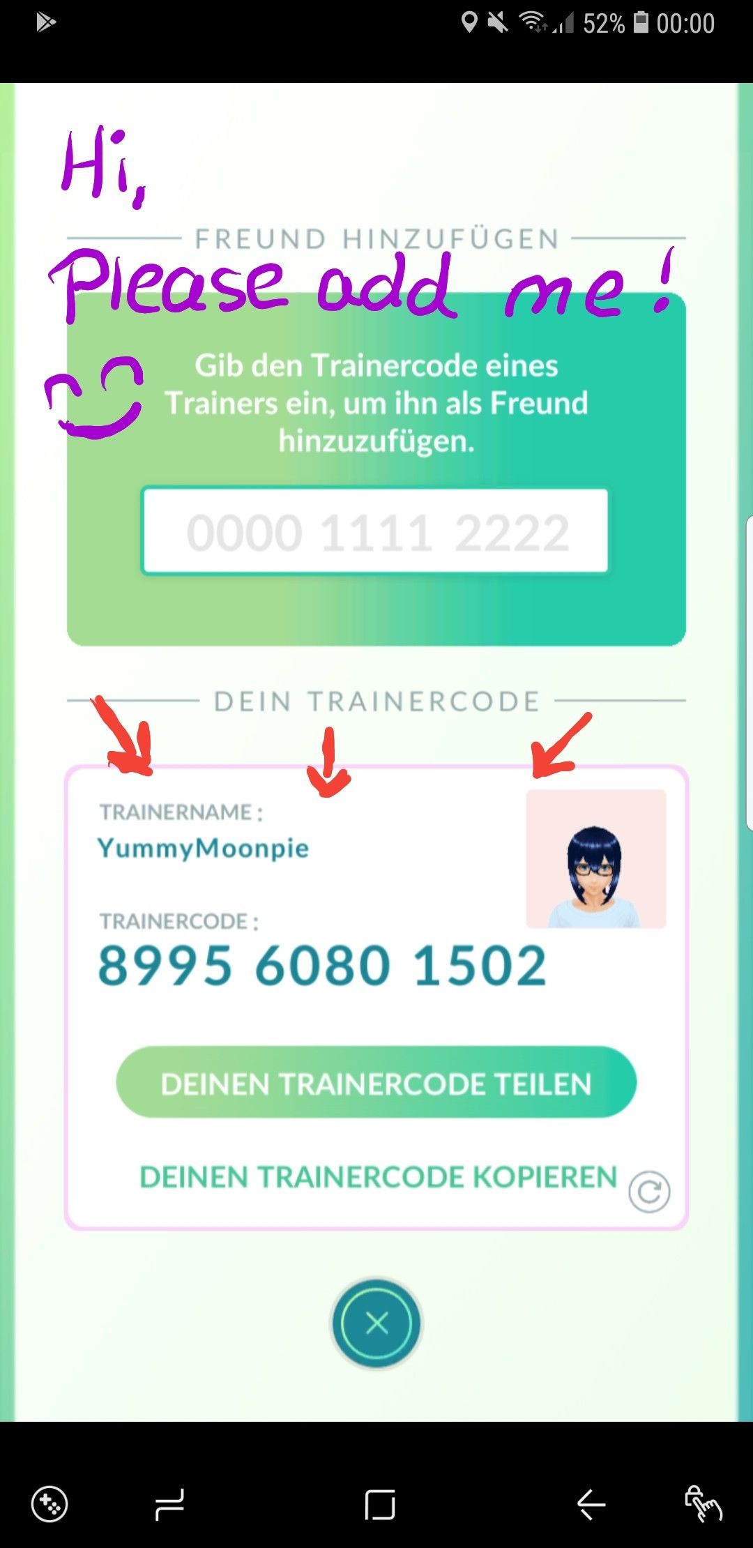 pokemon go friends codes