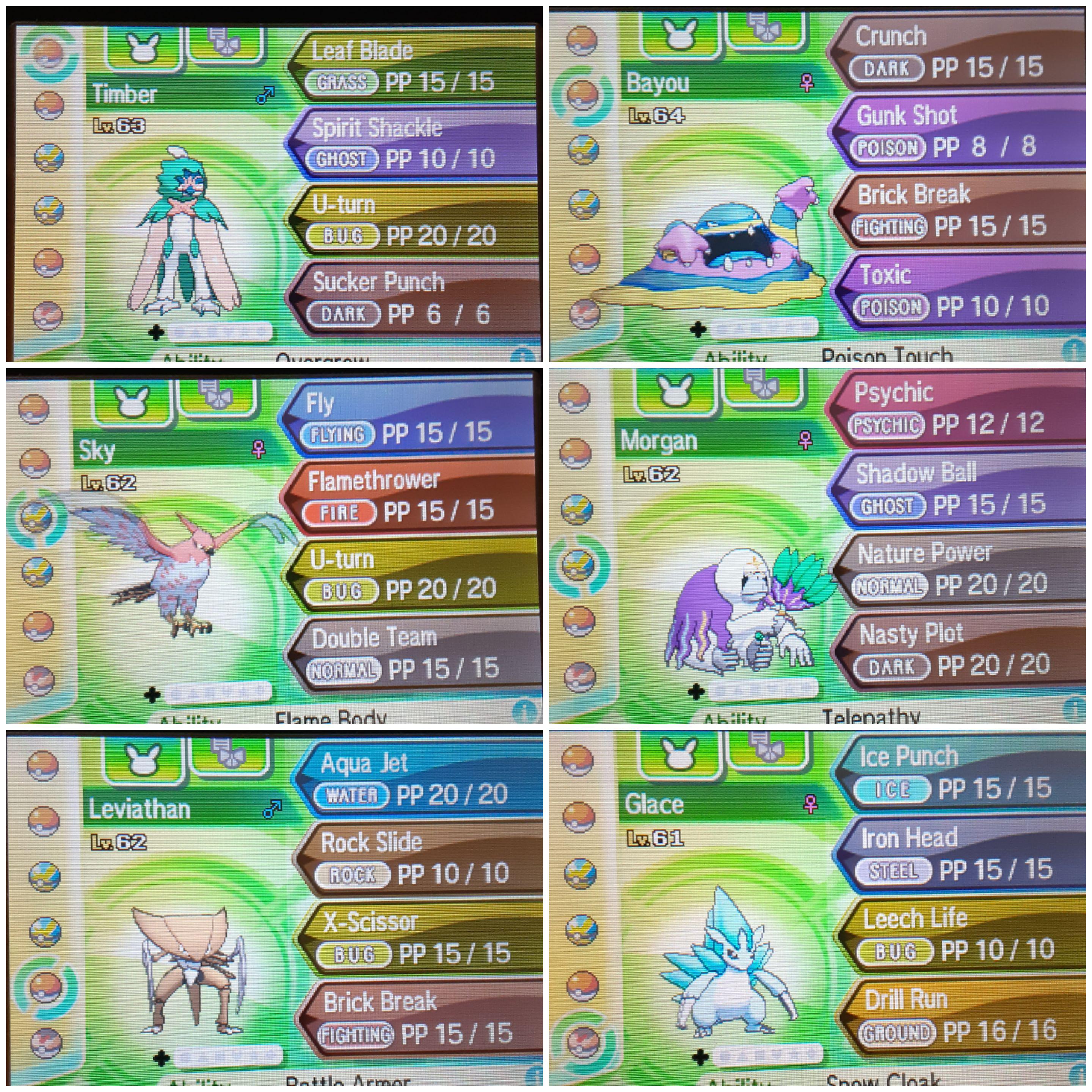 pokemon ultra moon best team