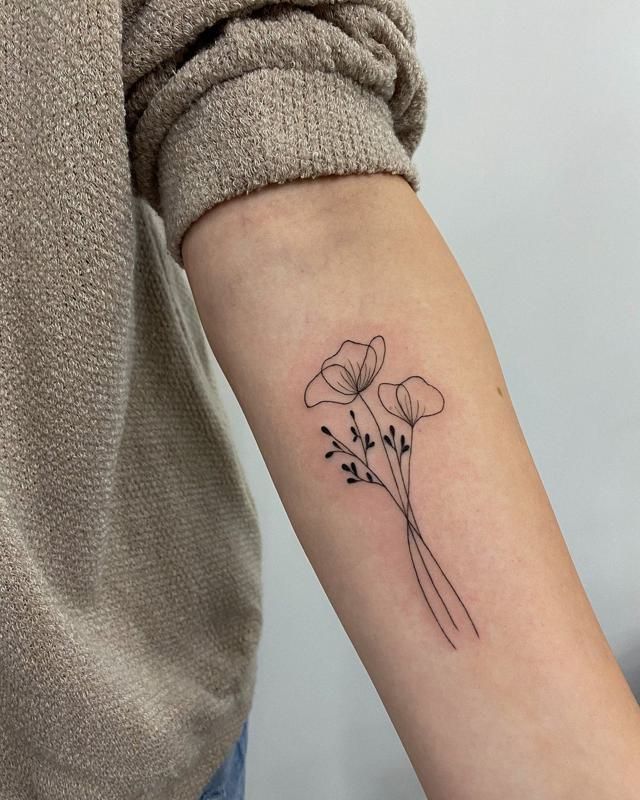 poppy tattoo