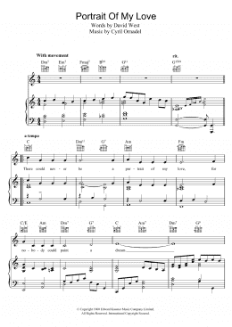 portrait of my love chords