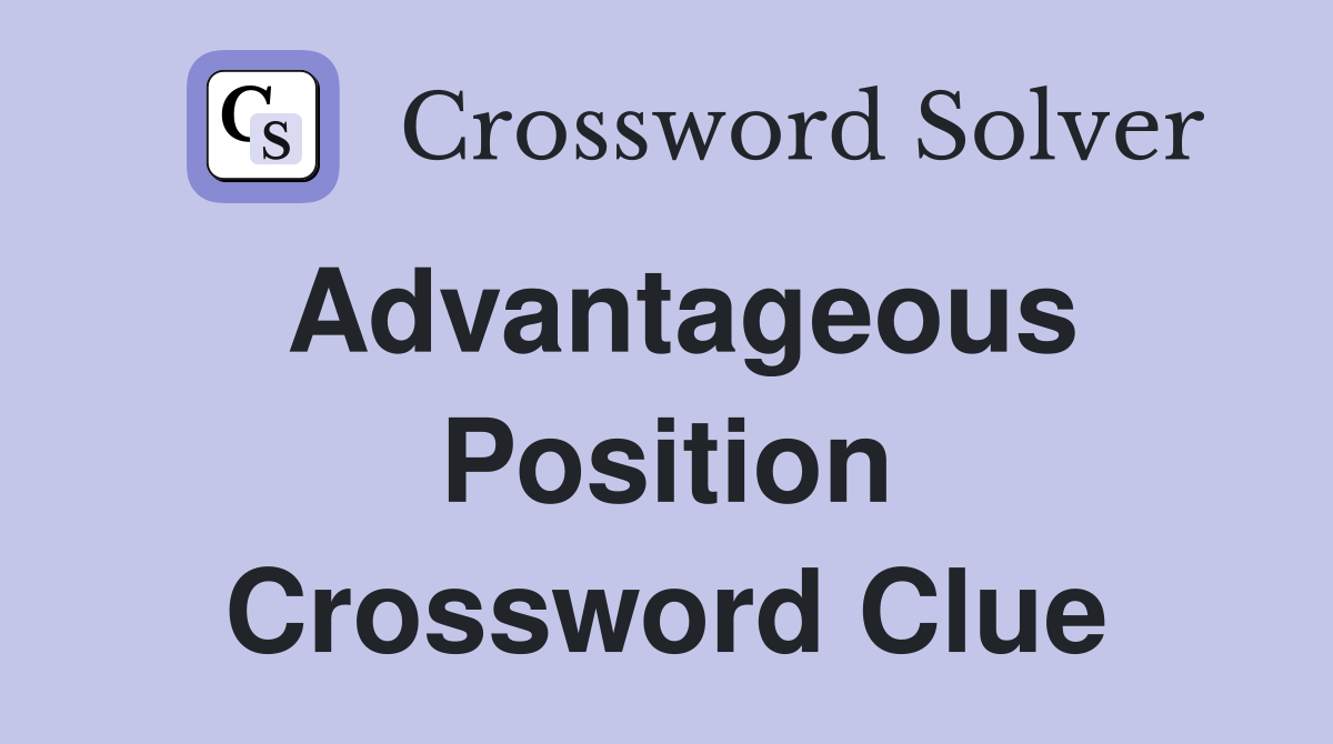 position crossword clue
