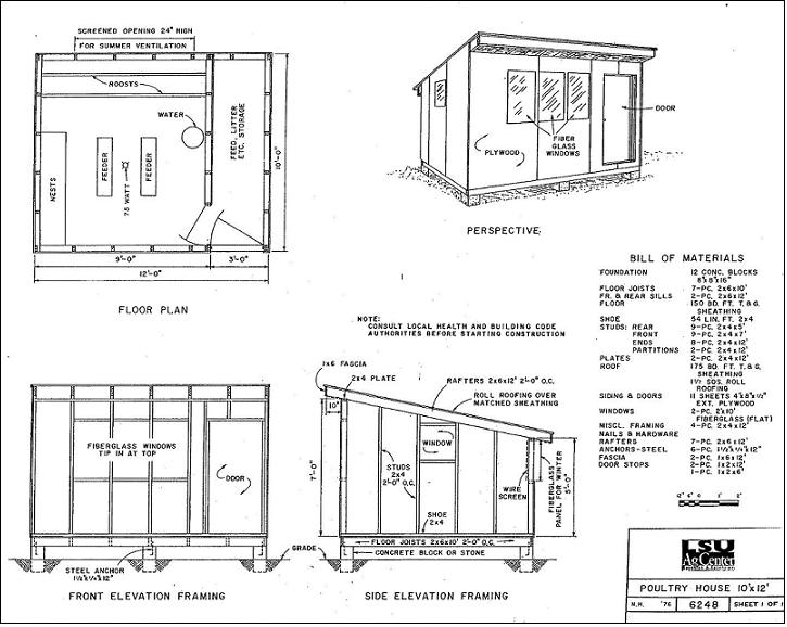 poultry coop plans