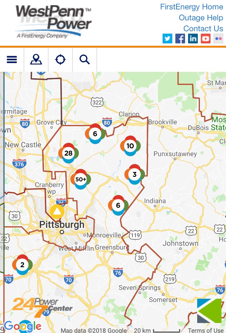 power outage west penn