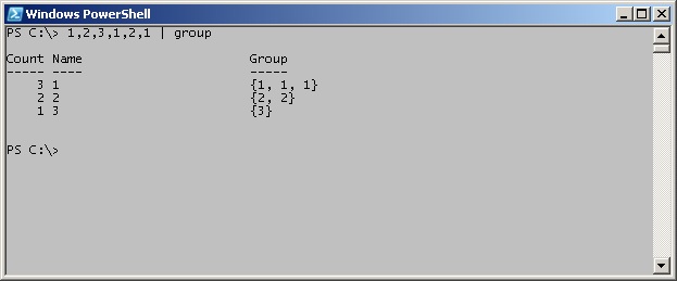 powershell group object