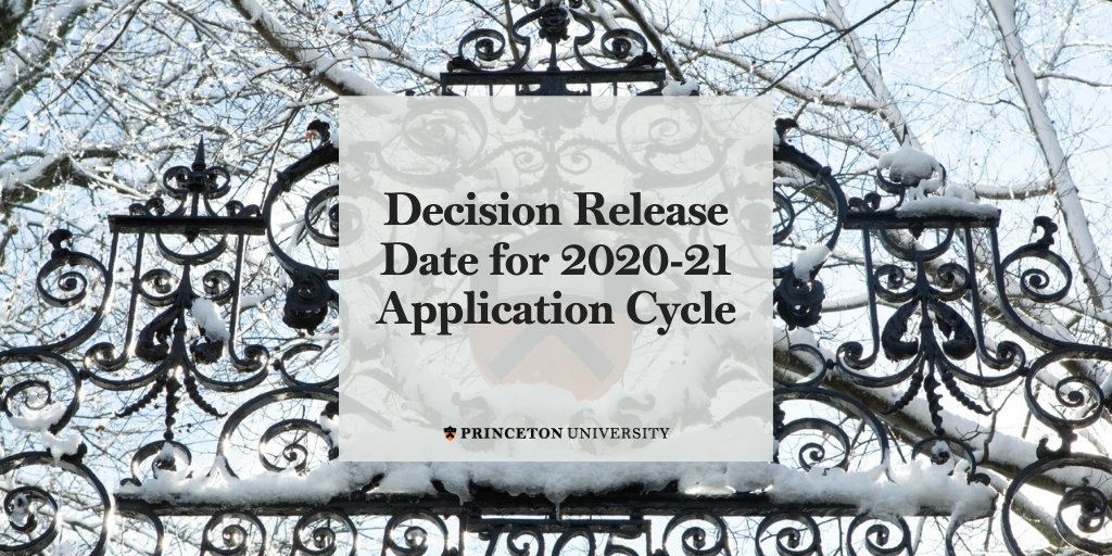 princeton decision date