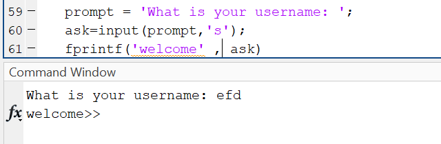 print string matlab