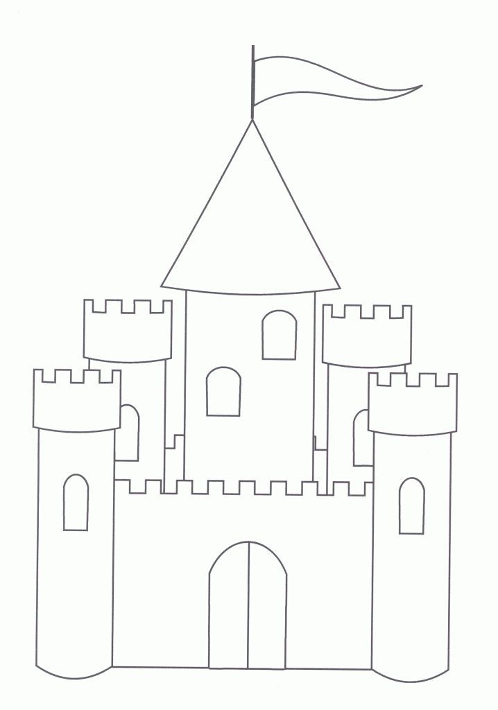 printable castle coloring pages