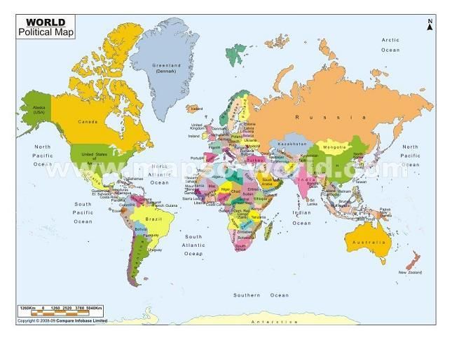 printable world map with countries