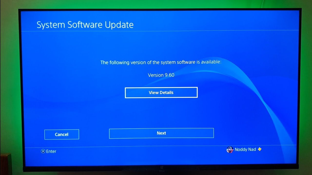 ps4 console update