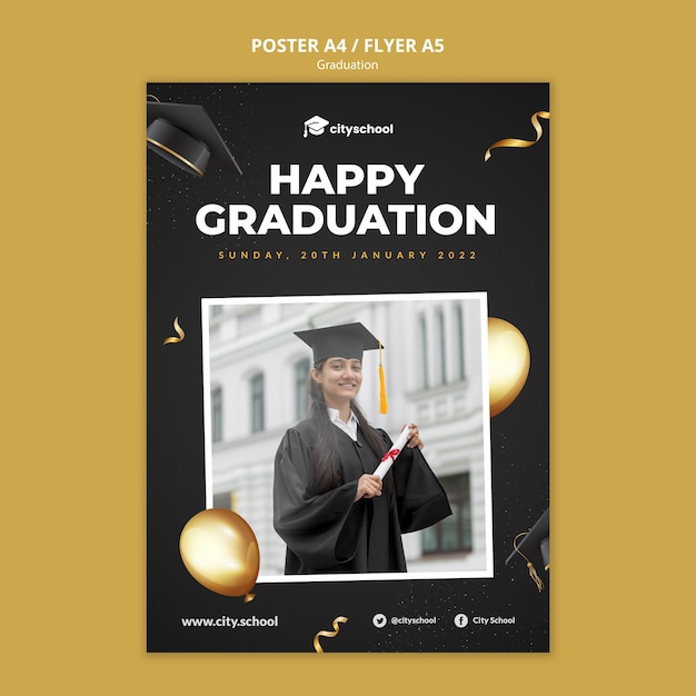 psd graduation templates free