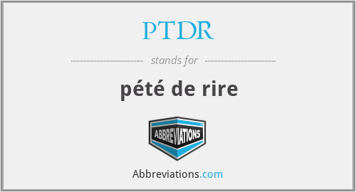 ptdr meaning