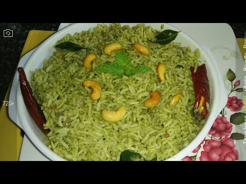 pudina rice recipe in kannada