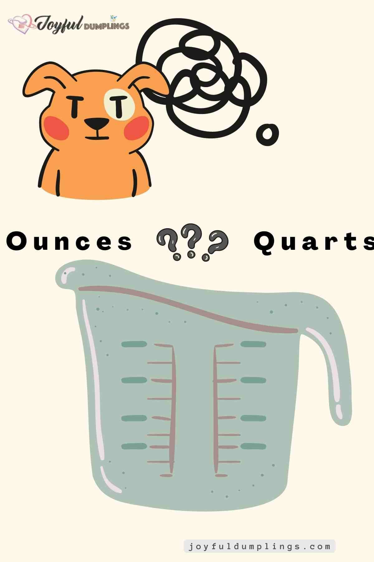 quarts to ounces calculator