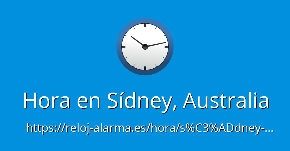 que hora es en sydney australia