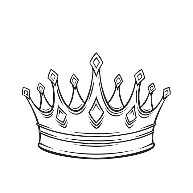 queen crown drawing