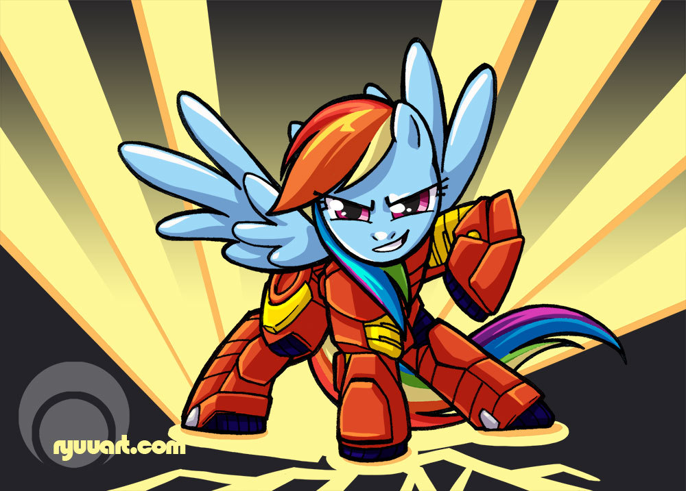 rainbow dash iron man