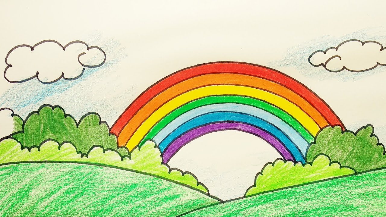 rainbow drawing video