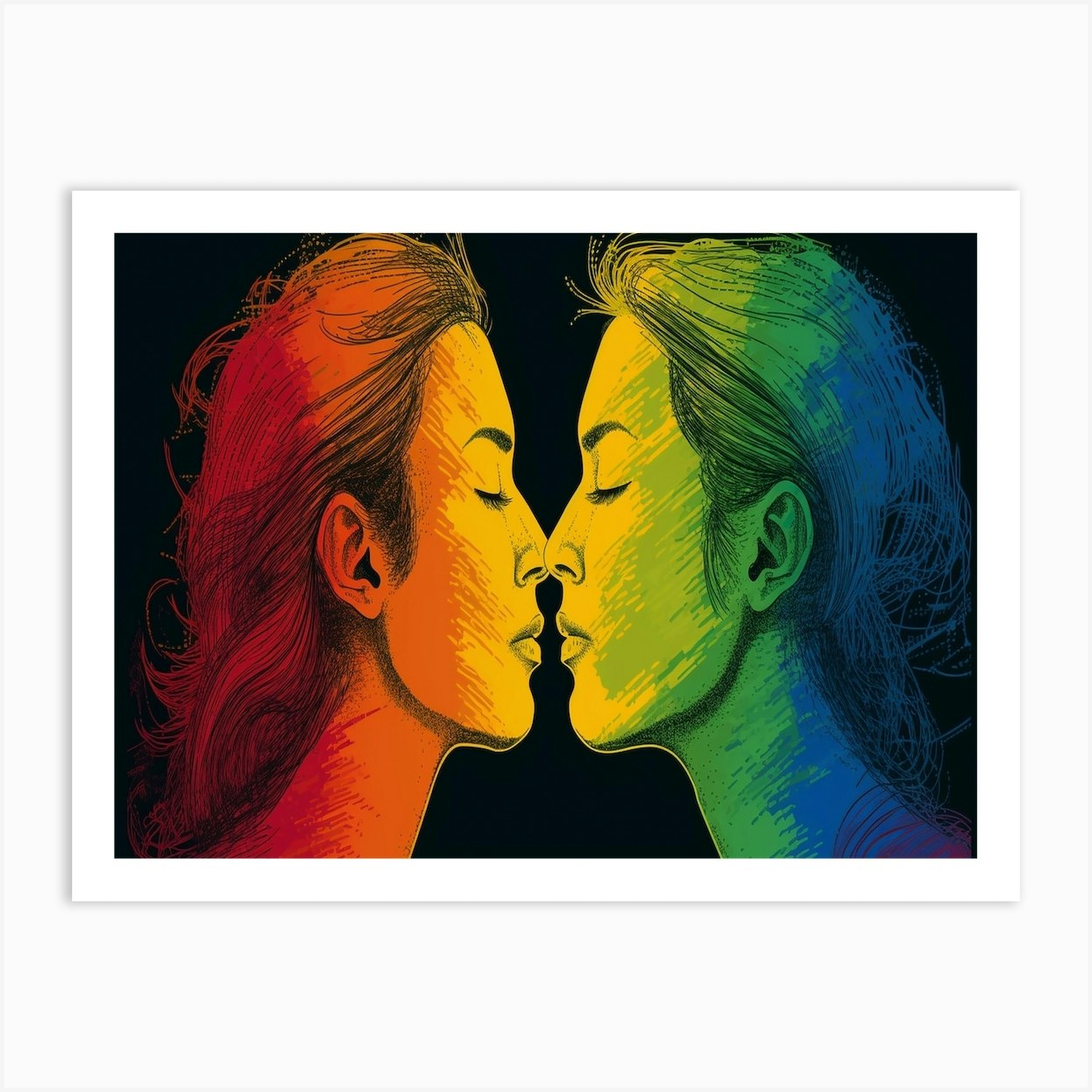 rainbow kiss picture