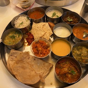 rajwadi thali chaat & sweets reviews