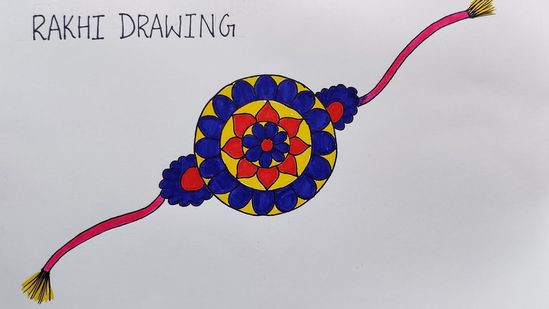 rakhi images drawing