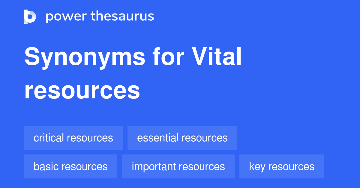 resources synonym