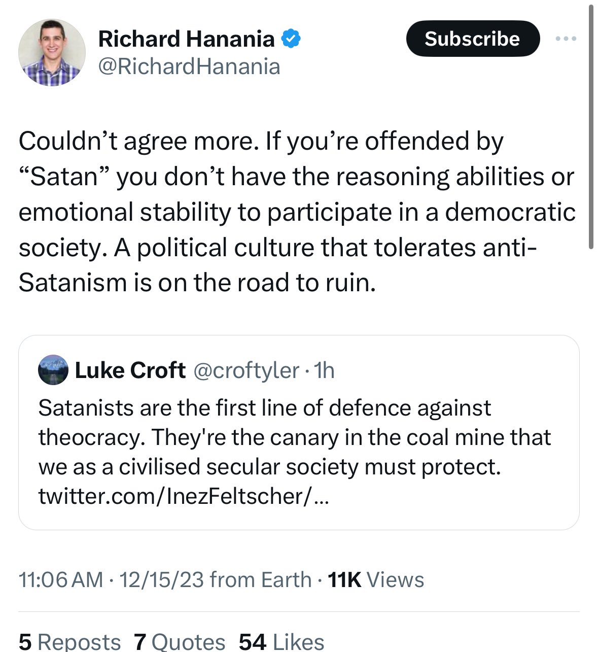 richard hanania twitter