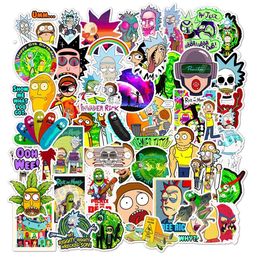 rick and morty stickers