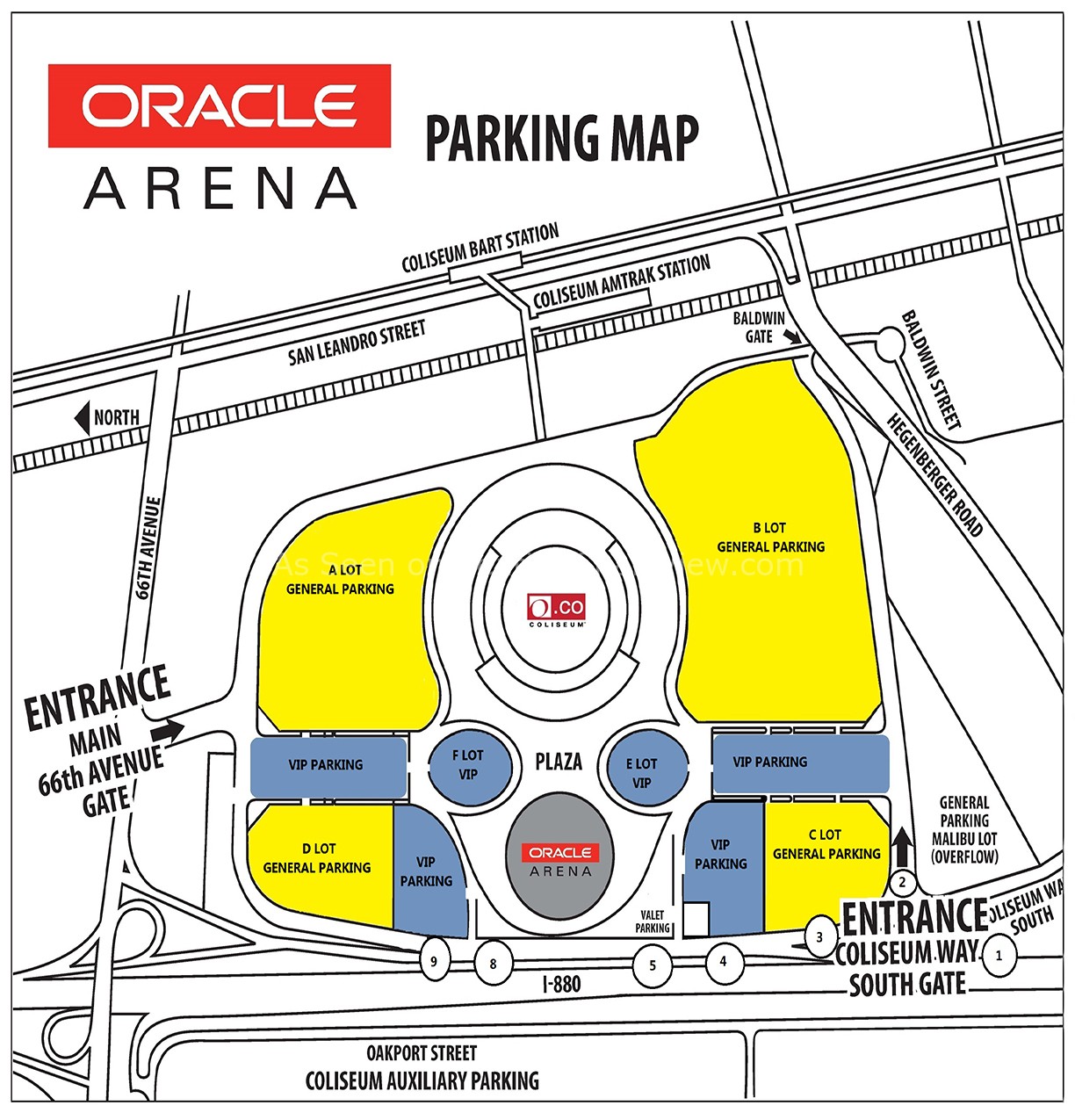 ringcentral coliseum parking