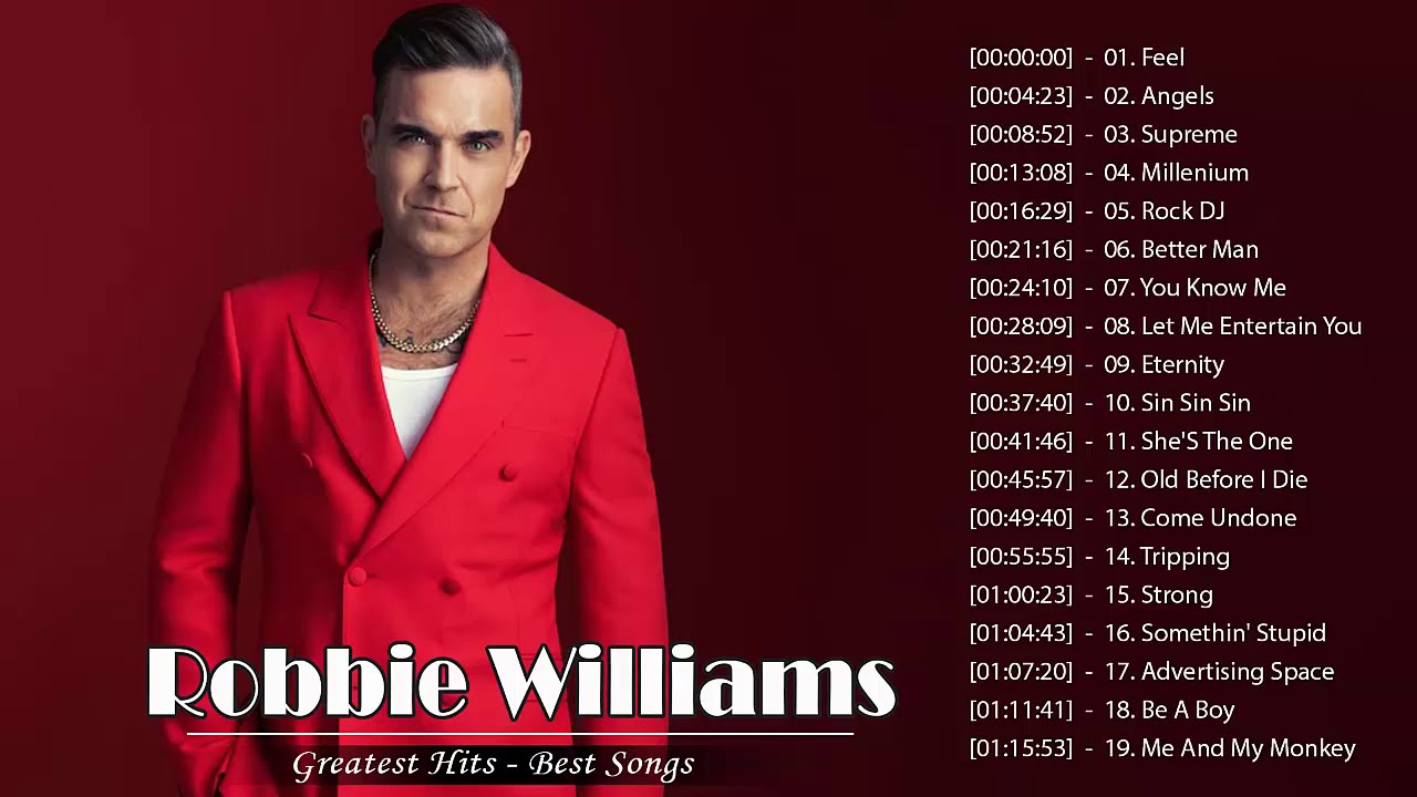 robbie williams playlist 2023