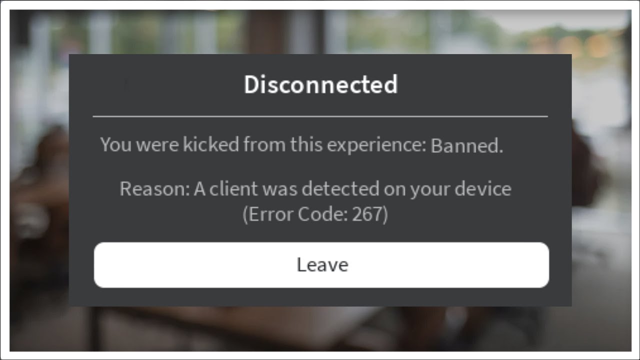 roblox error 267